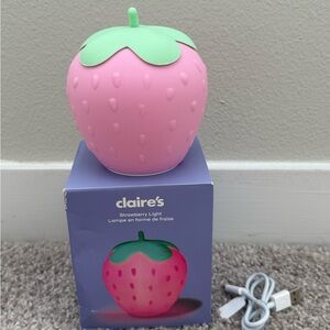 Pink and Green Strawberry Light Lamp
